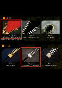 75-G-CO-C WALDES复古拉链，红铜色（金色） ，尺寸，棉带，闭端 朝日拉链(Waldes) 更多图片