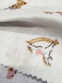 AP55205 粉彩动物双层纱布（圆形）[面料] Cosmo Textile 更多图片