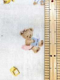 AP55205 粉彩动物双层纱布（圆形）[面料] Cosmo Textile 更多图片