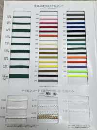 K-401 色织聚酯纤维绳子， 8股，中等粗细[缎带、带、绳子] RIVER 更多图片