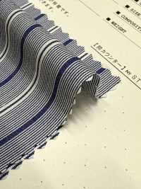 ST-9220 80/2 蓝条纹[面料] 桑村纤维 更多图片