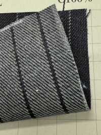 810-YWG 针条纹条纹丹宁布11盎司[面料] 吉和织物 更多图片