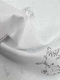 1026-648-1 60精纺细布刺绣猫[面料] HOKKOH北高 更多图片