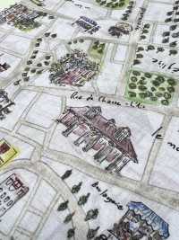 DP-5000-5 60精纺细布数码印刷地图设计[面料] HOKKOH北高 更多图片