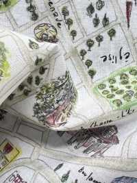 DP-5000-5 60精纺细布数码印刷地图设计[面料] HOKKOH北高 更多图片