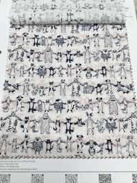 1026-625-10 60只精纺细布牵手的动物[面料] HOKKOH北高 更多图片