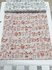 1026-625-10 60只精纺细布牵手的动物[面料] HOKKOH北高 更多图片