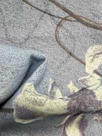 7026-440-1 熔合天竺平针织物转印印花，飘逸花朵[面料] HOKKOH北高 更多图片