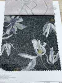 7026-440-1 熔合天竺平针织物转印印花，飘逸花朵[面料] HOKKOH北高 更多图片