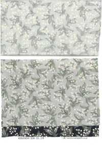 KTS7135 平纹布小花和猫咪图案[面料] 小林棉 更多图片