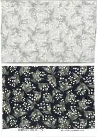 KTS7135 平纹布小花和猫咪图案[面料] 小林棉 更多图片