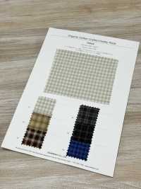 3SG040 有机棉精制​​多臂提花格纹[面料] CHAMBRAY 更多图片