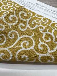 KKP3338-D-KARAKUSA Futako 丝绉阿拉伯式花纹图案[面料] 小纹工房(宇仁纤维) 更多图片