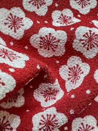 KKP3338-D-UMEARARE Futako 丝绉梅果[面料] 小纹工房(宇仁纤维) 更多图片