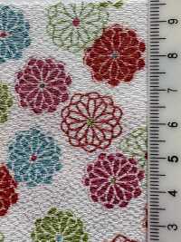 KKP2338-D-HAIKARA 二子丝绉废小菊[面料] 小纹工房(宇仁纤维) 更多图片