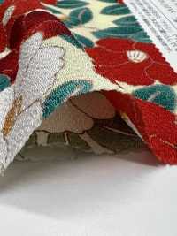 KKP2338-D-MODANTBK 二子丝绉现代山茶花[面料] 小纹工房(宇仁纤维) 更多图片