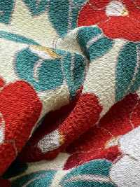 KKP2338-D-MODANTBK 二子丝绉现代山茶花[面料] 小纹工房(宇仁纤维) 更多图片