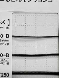 SW-100B 1毫米硅胶涂层绳子[缎带、带、绳子] Cordon 更多图片