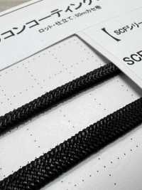 SSCF-01(S) 4毫米硅胶涂层绳子[缎带、带、绳子] Cordon 更多图片