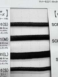 SSCF-01(M) 5.6毫米硅胶涂层绳子[缎带、带、绳子] Cordon 更多图片
