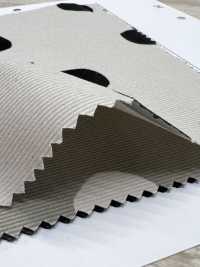 7026-1720-6 21W灯芯绒手绘圆圈[面料] HOKKOH北高 更多图片