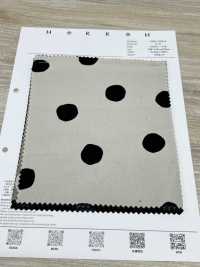 7026-1720-6 21W灯芯绒手绘圆圈[面料] HOKKOH北高 更多图片