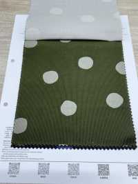 7026-1720-6 21W灯芯绒手绘圆圈[面料] HOKKOH北高 更多图片