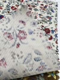 4026-1755-2 21W灯芯绒花朵和鸟类[面料] HOKKOH北高 更多图片