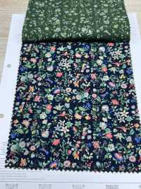 4026-1755-2 21W灯芯绒花朵和鸟类[面料] HOKKOH北高 更多图片