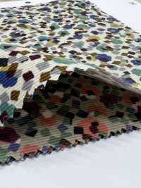 4026-1755-3 21W灯芯绒几何花朵[面料] HOKKOH北高 更多图片