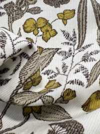 4026-1755-5 21W灯芯绒刺绣花卉图案[面料] HOKKOH北高 更多图片