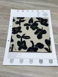 7026-1210-1 30维也拉法兰绒手绘花卉图案[面料] HOKKOH北高 更多图片