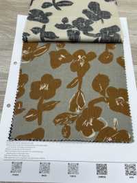 7026-1210-1 30维也拉法兰绒手绘花卉图案[面料] HOKKOH北高 更多图片