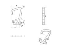 HH140 Altica倾斜头登山扣[扣和钩子] 更多图片