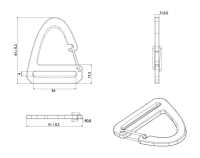 HH163 Artica 三角夹子钩[扣和钩子] 更多图片