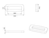 HH035 Altica Square Loop[扣和钩子] 更多图片