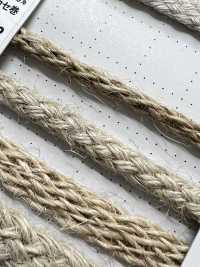 KNF3 天然材料绳子第二部分 洋麻 3 根圆形绳 5.3mm[缎带、带、绳子] Cordon 更多图片
