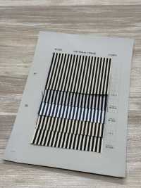 W1027 棉质粗条纹山核桃条纹牛仔丹宁布7盎司[面料] 吉和织物 更多图片