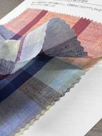 35530 60支线棉麻精纺细布麻格纹[面料] SUNWELL 三维尔 更多图片