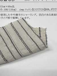 26265 40支单线棉抽褶拉绒条纹[面料] SUNWELL 三维尔 更多图片