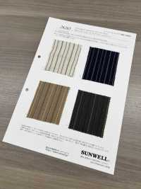 26265 40支单线棉抽褶拉绒条纹[面料] SUNWELL 三维尔 更多图片