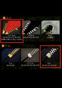 10-N-CO-C WALDES复古拉链，镍银材质，10 种尺寸，棉质带，闭口式 朝日拉链(Waldes) 更多图片