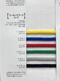 WKBC 工作靴绳子圆带 4.0mm[缎带、带、绳子] Cordon 更多图片