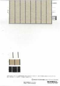 14431 20支线棉/真丝混纺滚边条纹山核桃条纹[面料] SUNWELL 三维尔 更多图片