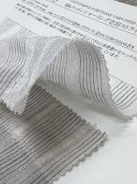 14435 60支单线棉质抽褶空心羽毛条纹[面料] SUNWELL 三维尔 更多图片