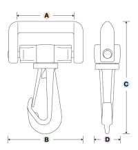 LN-R YKK LN-R 卡箍 20mm-50mm[扣和钩子] YKK拉链 更多图片