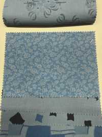 A-1532 图案混搭靛蓝染色印花[面料] 有延商店 更多图片