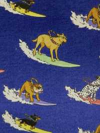 850599 平纹布时尚流行乐：冲浪狗[面料] VANCET 奔时代 更多图片