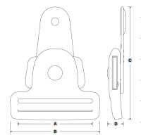 IB-KTK YKK IB-KTK 侧开式 50mm[扣和钩子] YKK拉链 更多图片