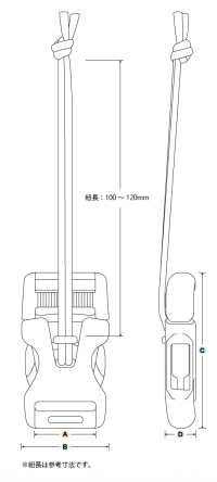 LB-CR YKK LB-CR 侧开/绳子式 25mm[扣和钩子] YKK拉链 更多图片